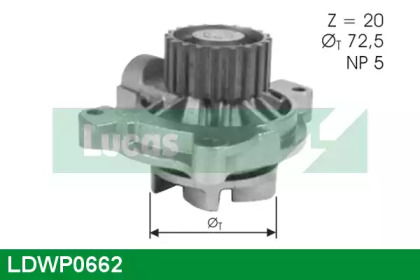 Насос LUCAS ENGINE DRIVE LDWP0662