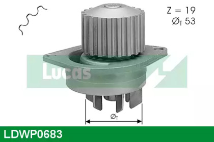 Насос LUCAS ENGINE DRIVE LDWP0683