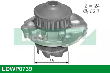 Насос LUCAS ENGINE DRIVE LDWP0739