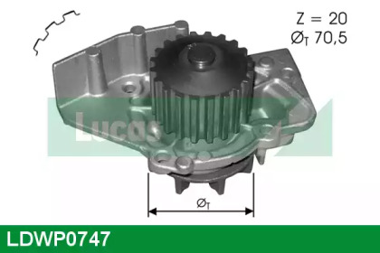 Насос LUCAS ENGINE DRIVE LDWP0747