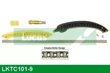 Комплект цепи привода распредвала LUCAS ENGINE DRIVE LKTC101-9