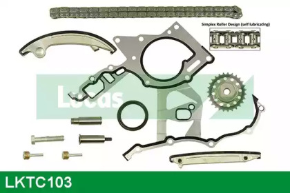 Комплект цепи привода распредвала LUCAS ENGINE DRIVE LKTC103