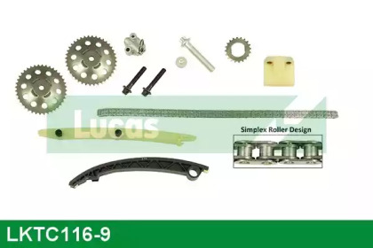 Комплект цепи привода распредвала LUCAS ENGINE DRIVE LKTC116-9