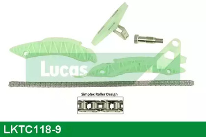 Комплект цепи привода распредвала LUCAS ENGINE DRIVE LKTC118-9