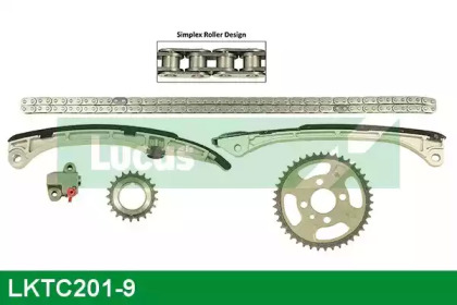 Комплект цепи привода распредвала LUCAS ENGINE DRIVE LKTC201-9