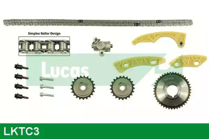 Комплект цепи привода распредвала LUCAS ENGINE DRIVE LKTC3