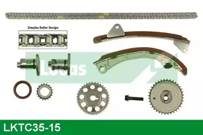 Комплект цепи привода распредвала LUCAS ENGINE DRIVE LKTC35-15