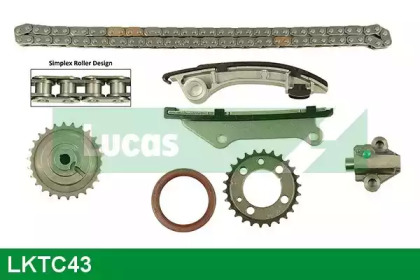 Комплект цепи привода распредвала LUCAS ENGINE DRIVE LKTC43