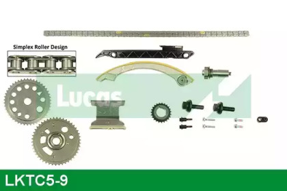 Комплект цепи привода распредвала LUCAS ENGINE DRIVE LKTC5-9