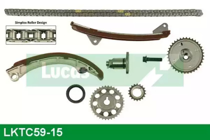 Комплект цепи привода распредвала LUCAS ENGINE DRIVE LKTC59-15