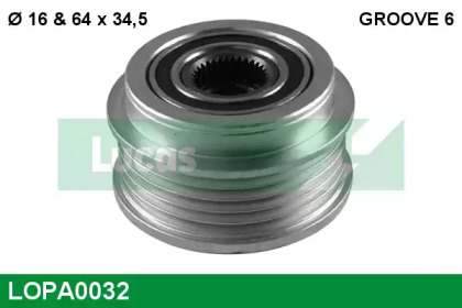 Механизм свободного хода LUCAS ENGINE DRIVE LOPA0032