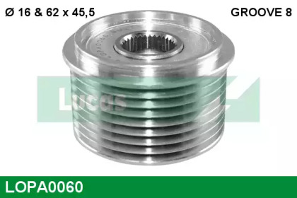 Механизм свободного хода LUCAS ENGINE DRIVE LOPA0060