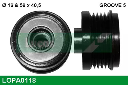 Механизм свободного хода генератора LUCAS ENGINE DRIVE LOPA0118