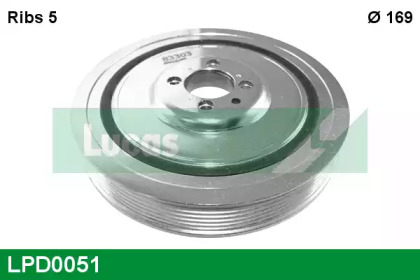 Ременный шкив LUCAS ENGINE DRIVE LPD0051