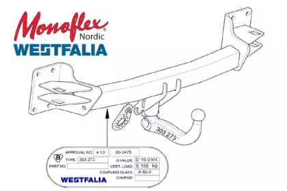 Прицепное оборудование MONOFLEX 303273