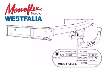 Прицепное оборудование MONOFLEX 305206600001