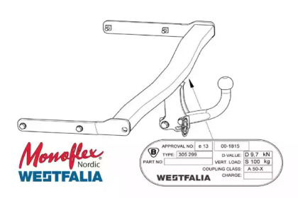 Прицепное оборудование MONOFLEX 305299600001