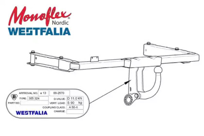 Прицепное оборудование MONOFLEX 305324