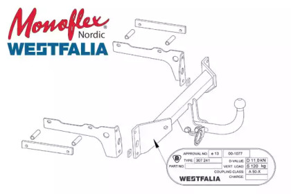 Прицепное оборудование MONOFLEX 307241600001