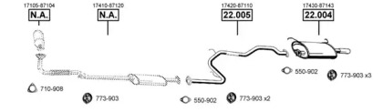 Система выпуска ОГ ASMET DH220105