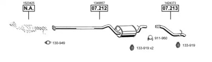 Система выпуска ОГ ASMET FO072985