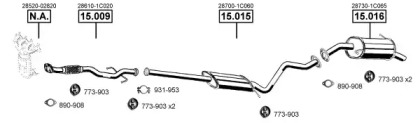 Система выпуска ОГ ASMET HY150700