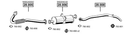 Система выпуска ОГ ASMET KI280100