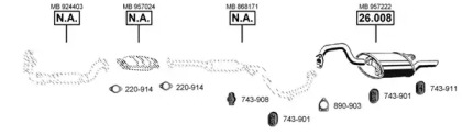 Система выпуска ОГ ASMET MI260605