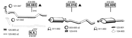 Система выпуска ОГ ASMET OP053600