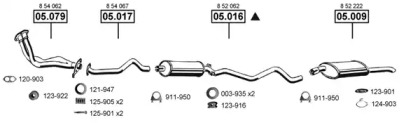 Система выпуска ОГ ASMET OP053605