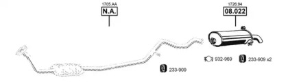 Система выпуска ОГ ASMET PE082060