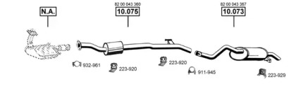 Система выпуска ОГ ASMET RE105400