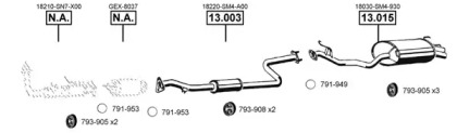 Система выпуска ОГ ASMET RO302230