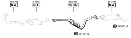 Система выпуска ОГ ASMET SA231360