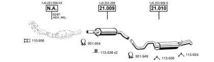 Система выпуска ОГ ASMET SK211035