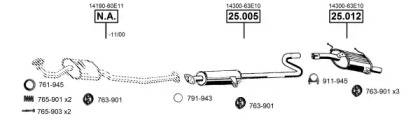 Система выпуска ОГ ASMET SU251505