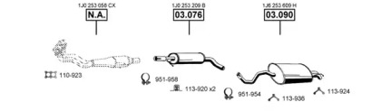 Система выпуска ОГ ASMET VA032450