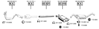 Система выпуска ОГ ASMET VA033040