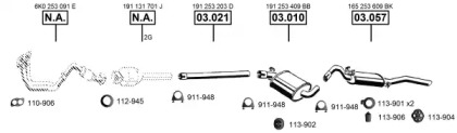 Система выпуска ОГ ASMET VA033045