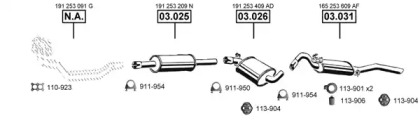 Система выпуска ОГ ASMET VA033225