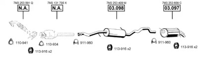 Система выпуска ОГ ASMET VA036175