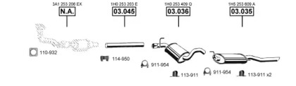 Система выпуска ОГ ASMET VA036600