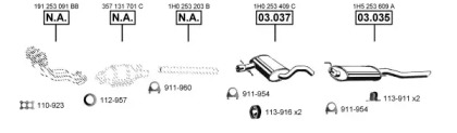 Система выпуска ОГ ASMET VA036620