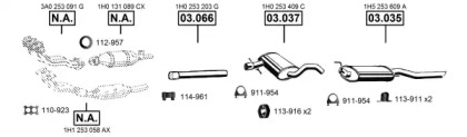 Система выпуска ОГ ASMET VA036630