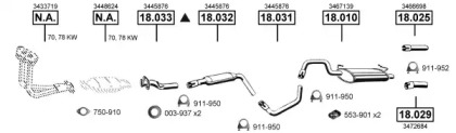 Система выпуска ОГ ASMET VO183790