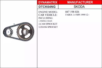 Комплект цели привода распредвала DYNAMATRIX DTCK64NG