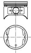 Поршень KOLBENSCHMIDT 40065610