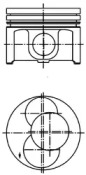 Поршень KOLBENSCHMIDT 40093700