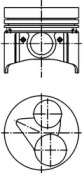 Поршень KOLBENSCHMIDT 40224600