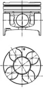 Поршень KOLBENSCHMIDT 40290600